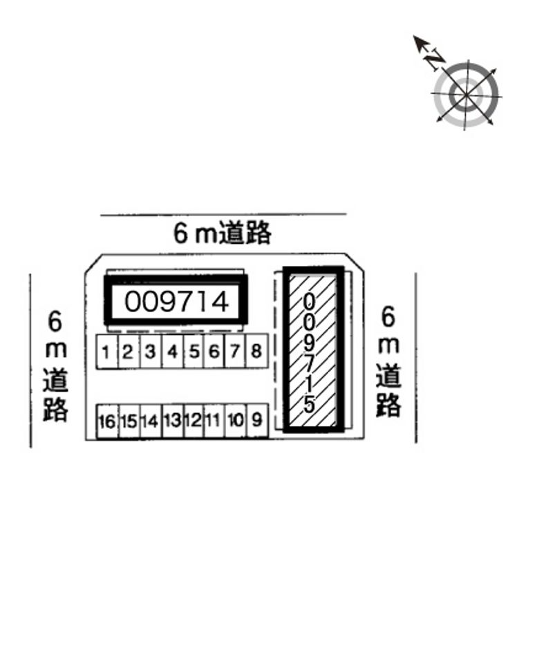 レオパレスグランドゥールＢ 配置図