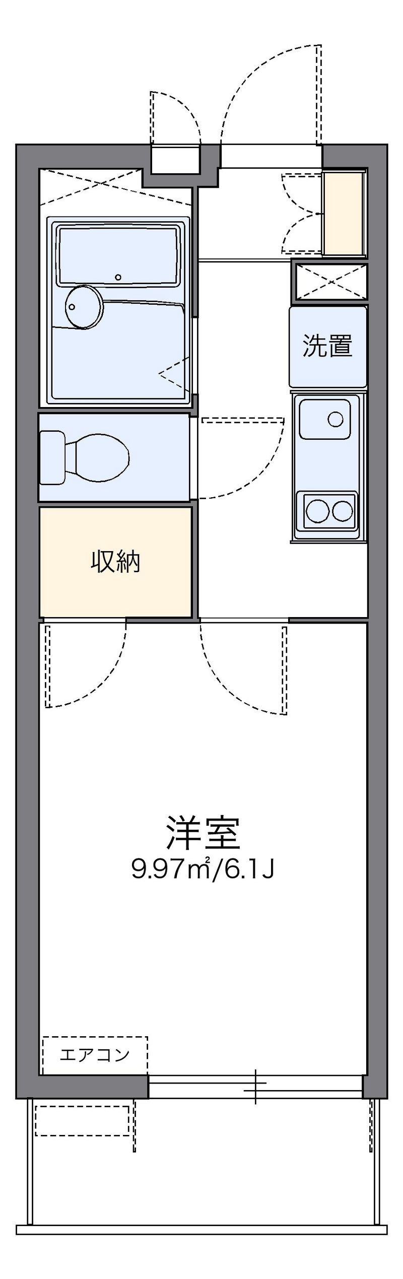 レオパレス樽崎 間取図