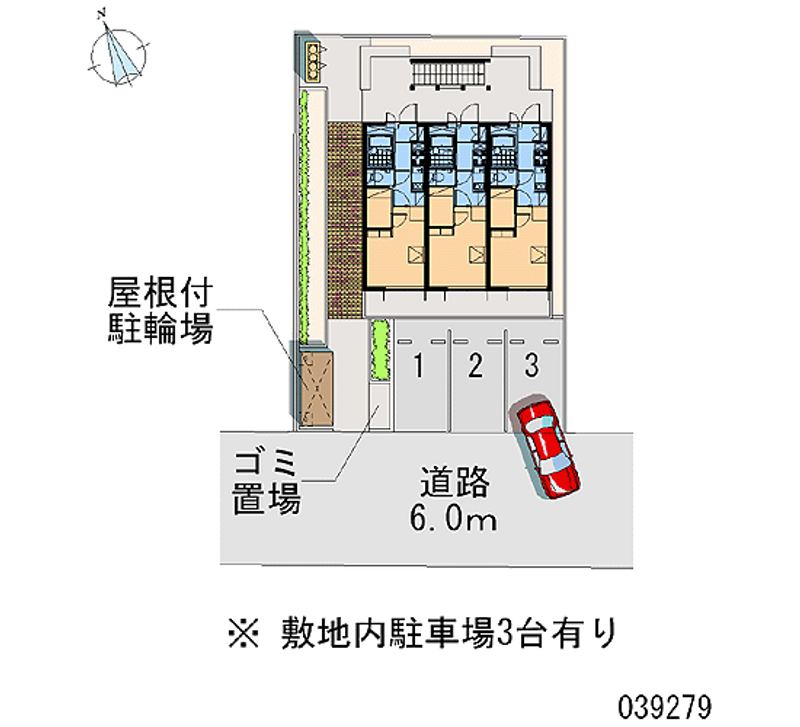 レオパレス南観音町 月極駐車場