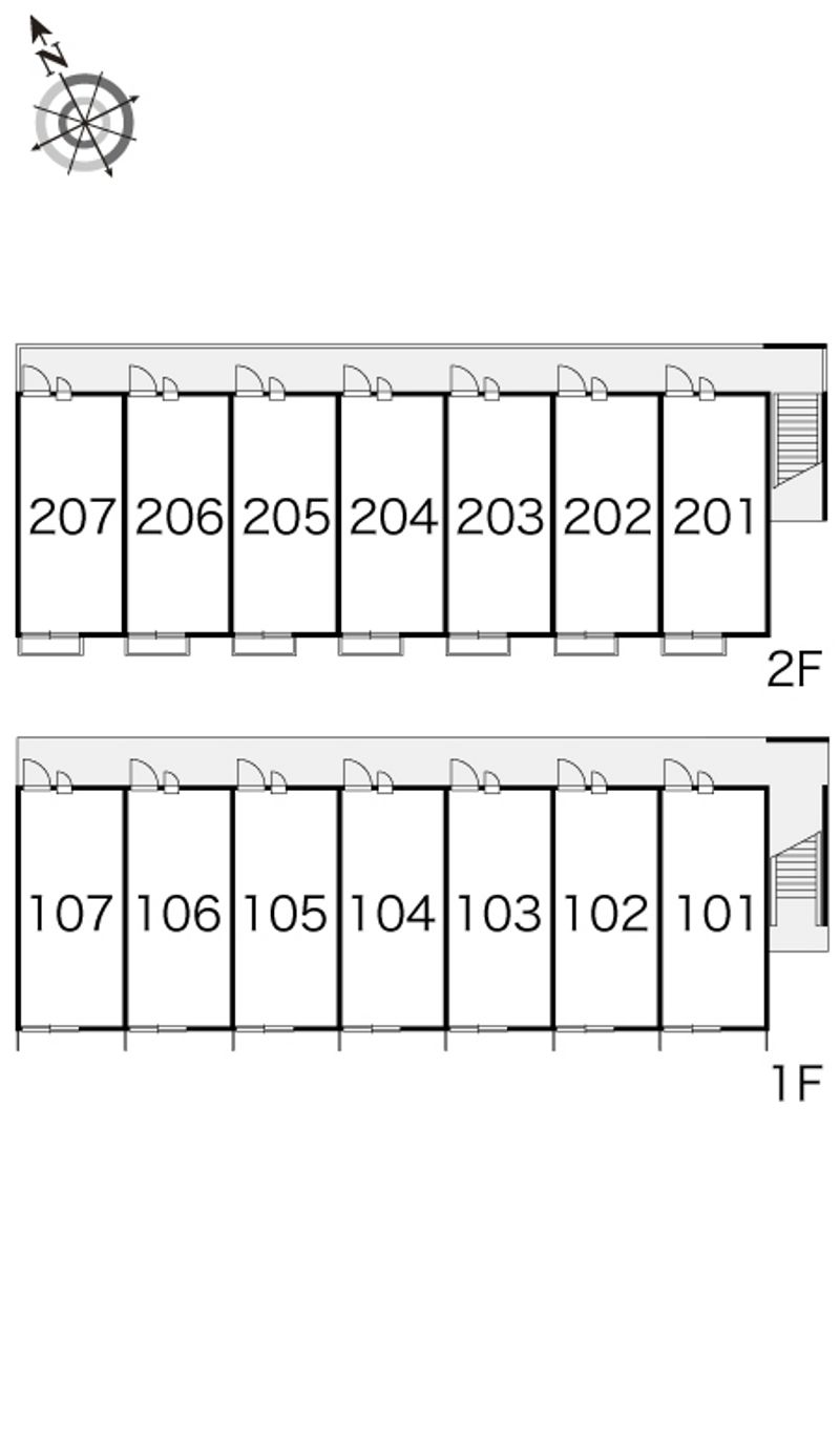 レオパレス御井 間取り配置図