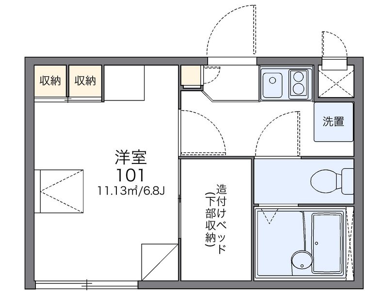 レオパレスエイト 間取図