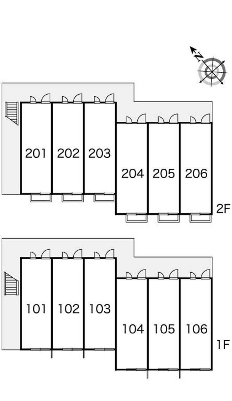 レオパレスプリミエール 間取配置図