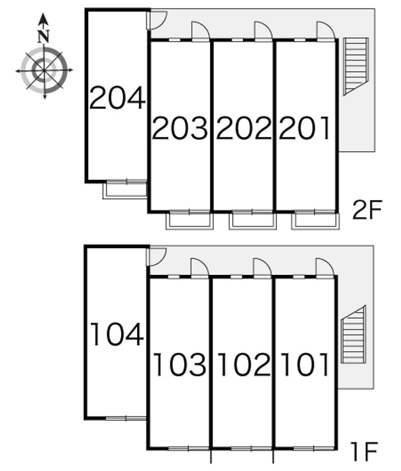 レオパレスあすなろ 間取配置図