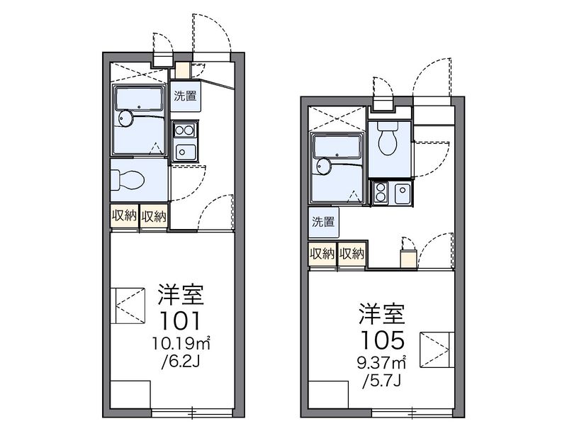 レオパレス光の杜 間取図