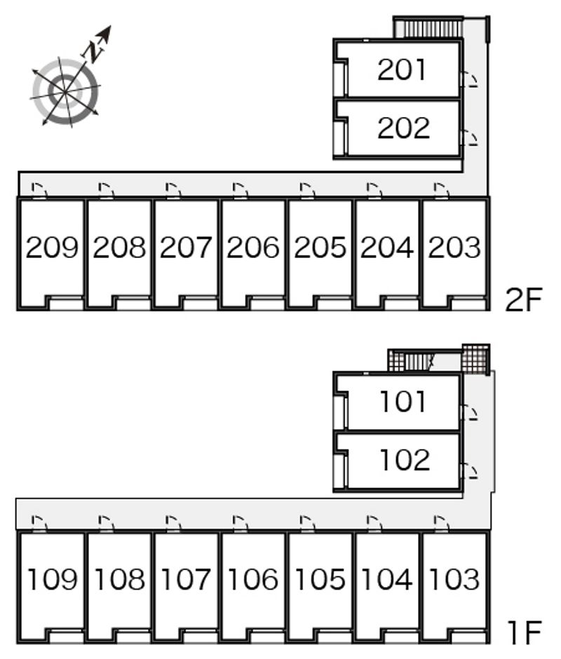 レオネクスト八本松 間取配置図