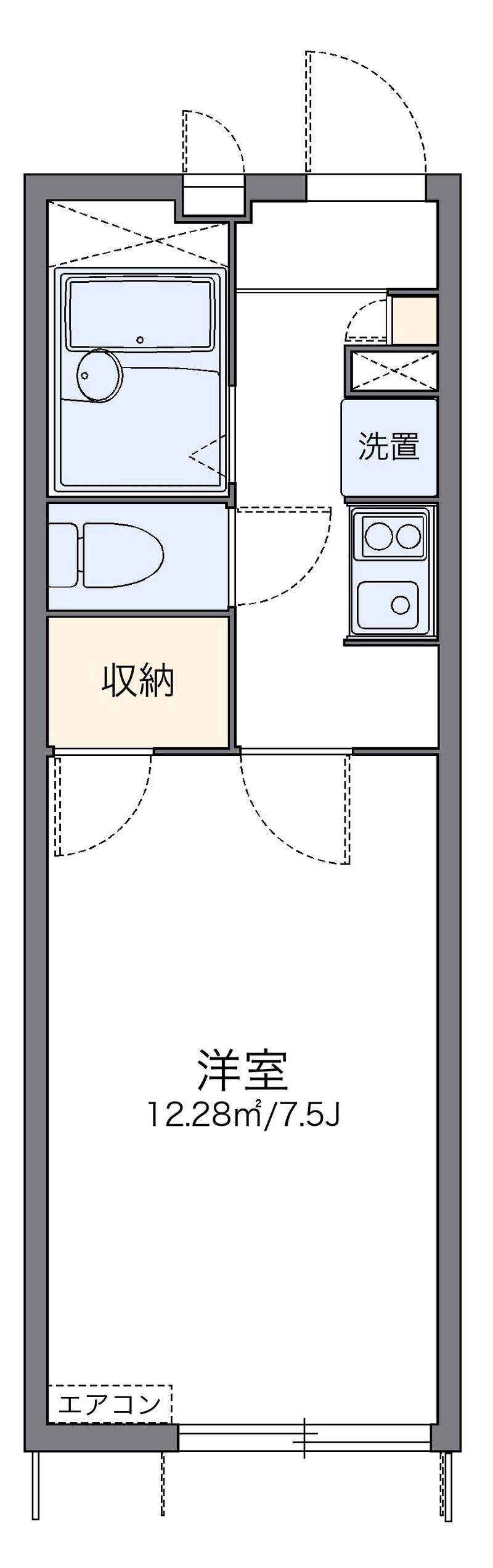 レオパレス感謝 間取図