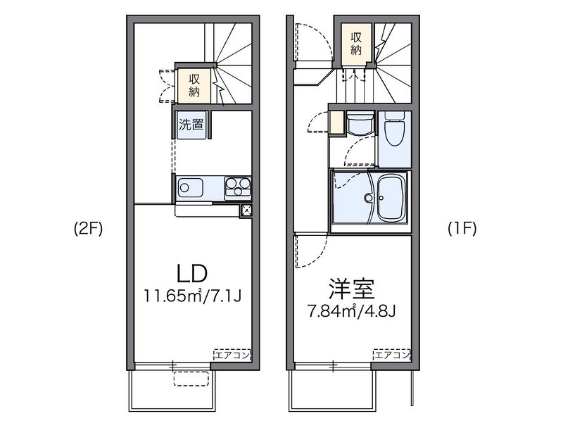 レオパレスステイシャイニィ岡 間取図
