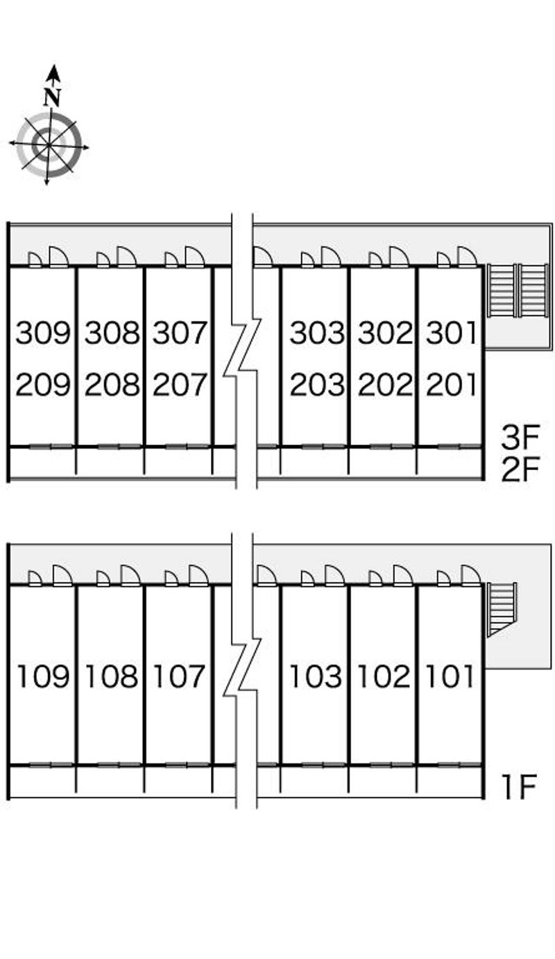 レオパレスＧ 間取り配置図