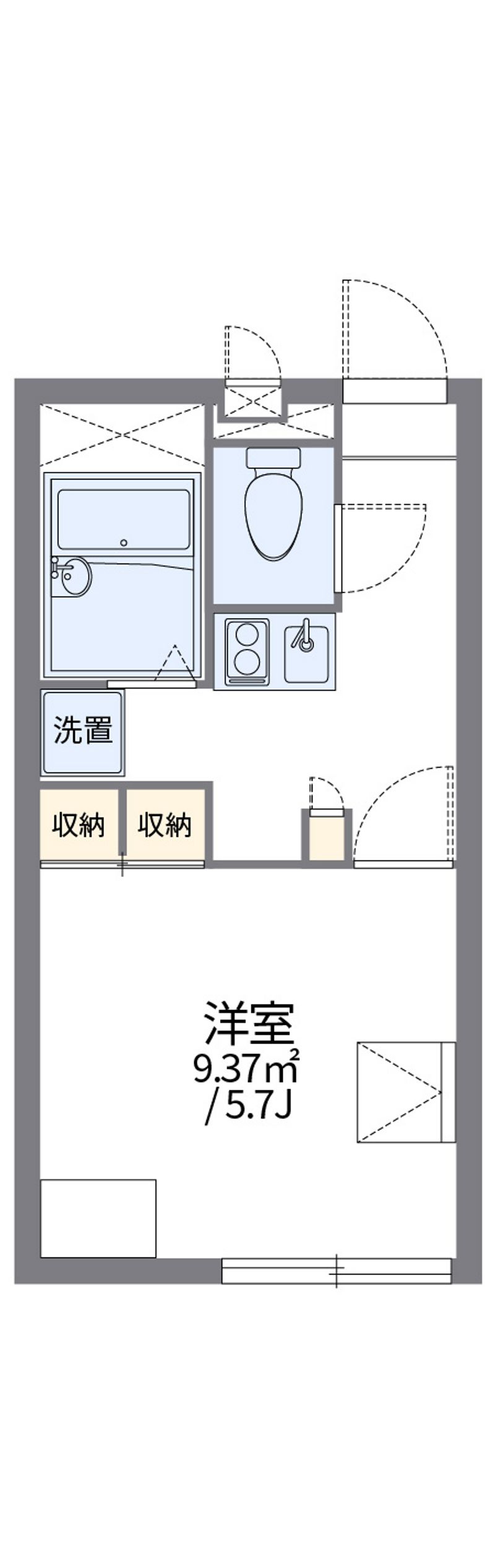 レオパレス辻九第二 間取図