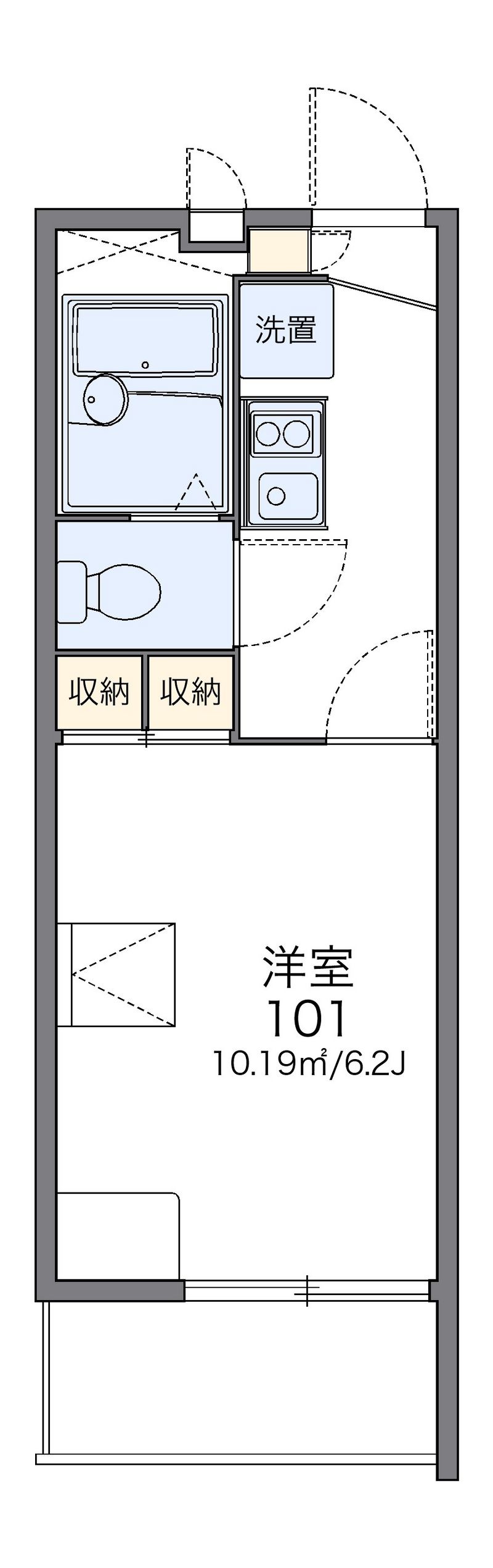 レオパレスグランシャリオ 間取図