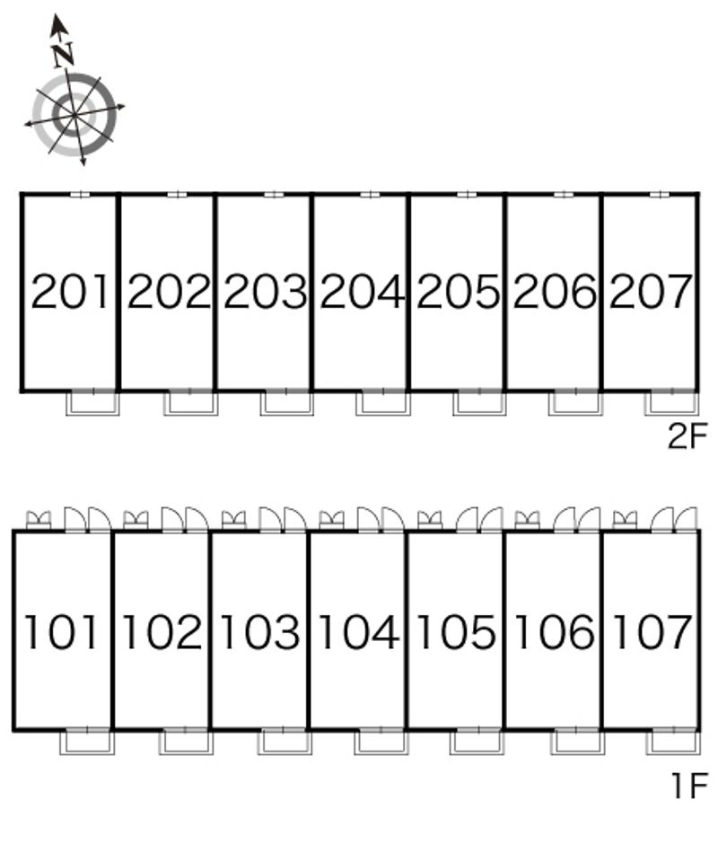 レオパレスコスモ 間取配置図