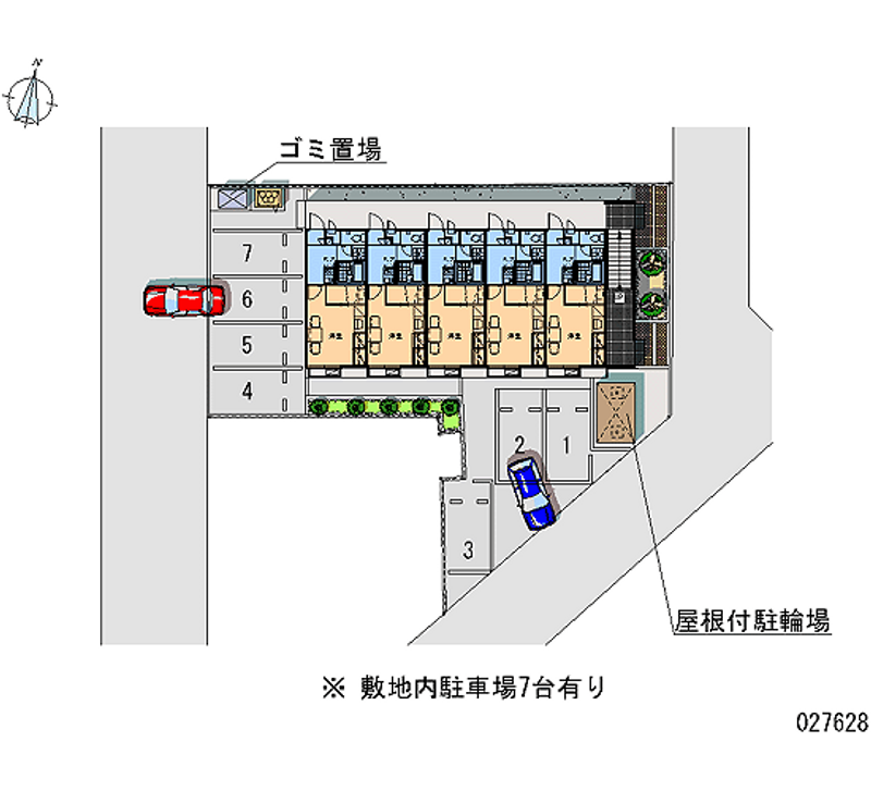 レオパレス一の沢 月極駐車場