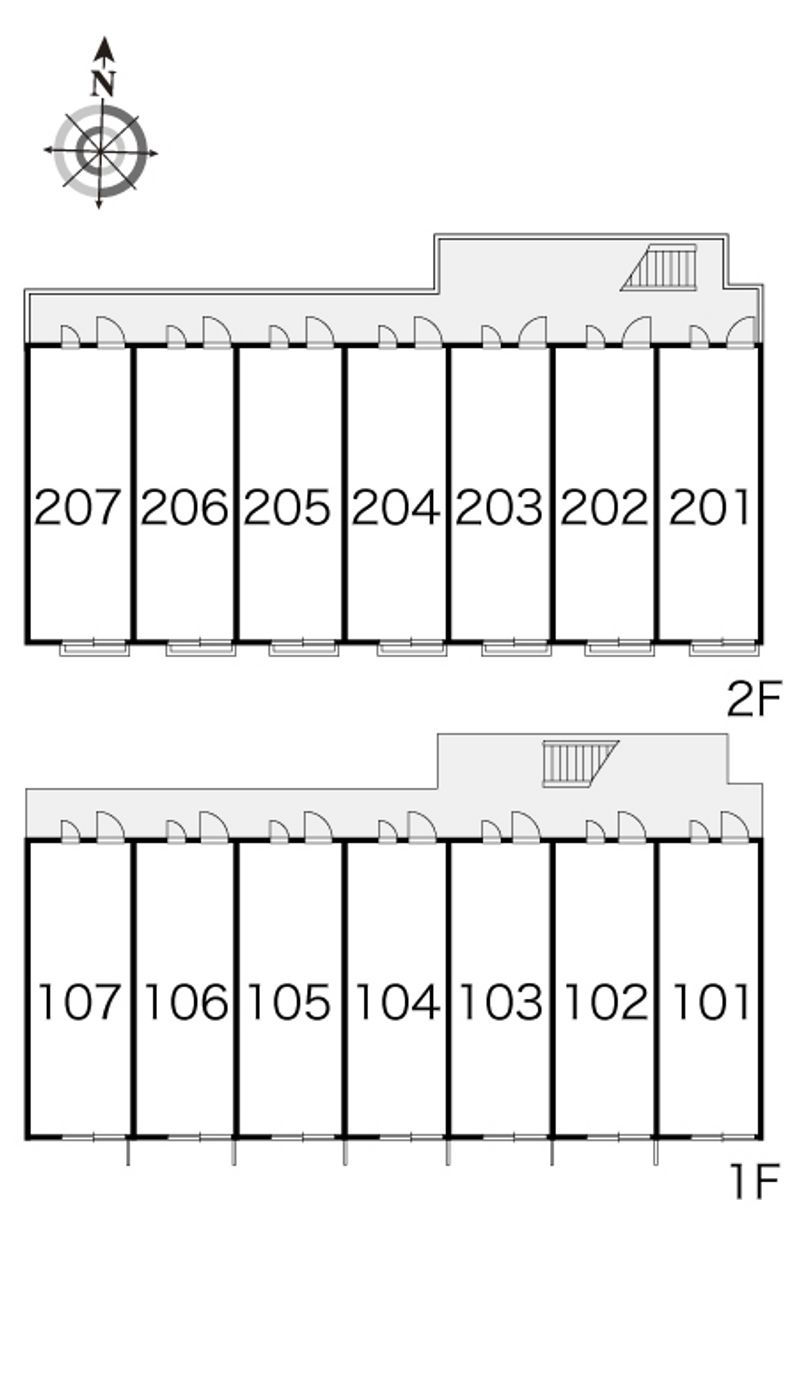 レオパレスノースハウス２７ 間取り配置図