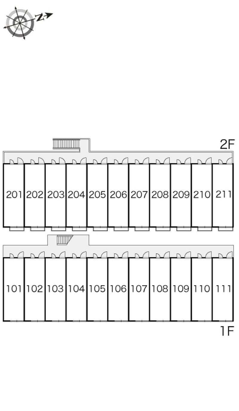 レオパレス御井朝妻 間取り配置図