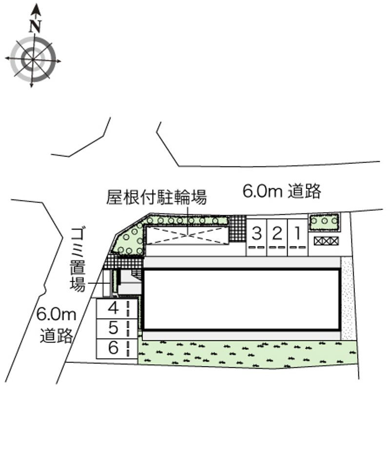 レオパレスブルファーニⅡ 配置図