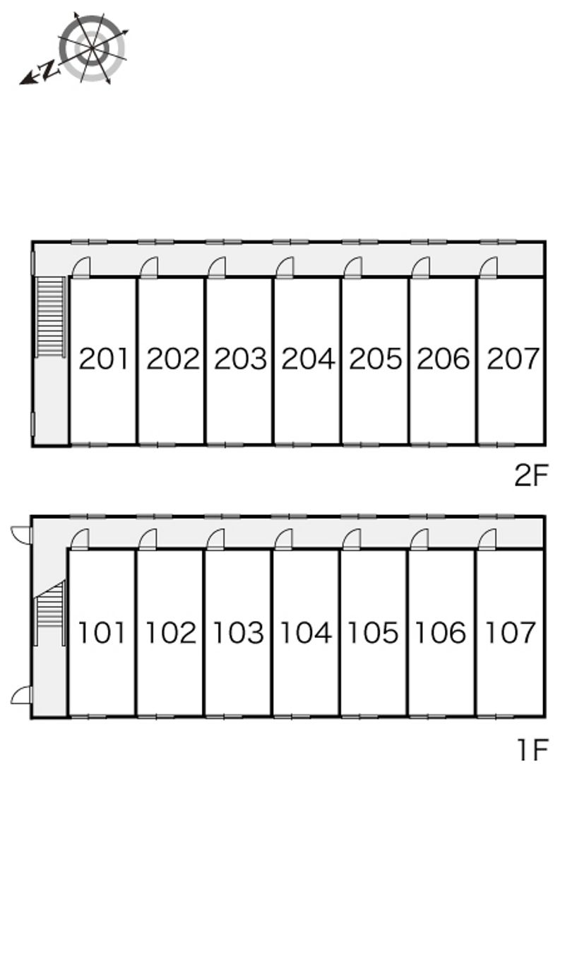 レオパレススズラン 間取り配置図