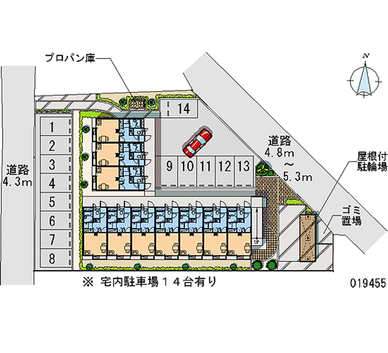 19455 Monthly parking lot