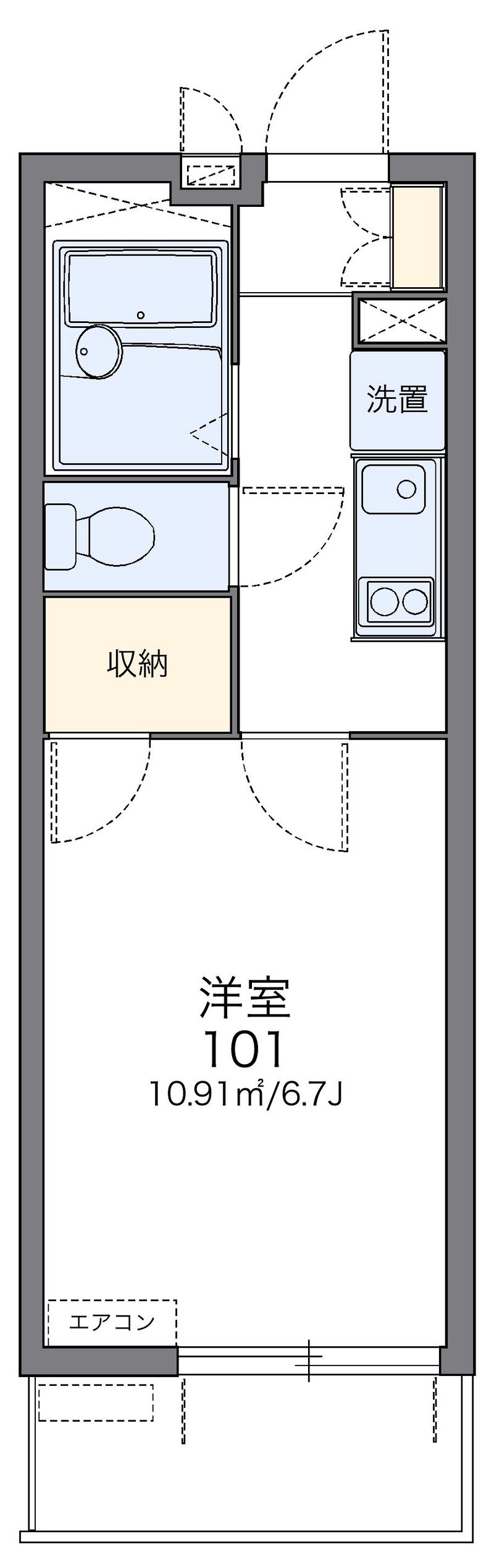 レオパレスアドバンストライフ 間取図