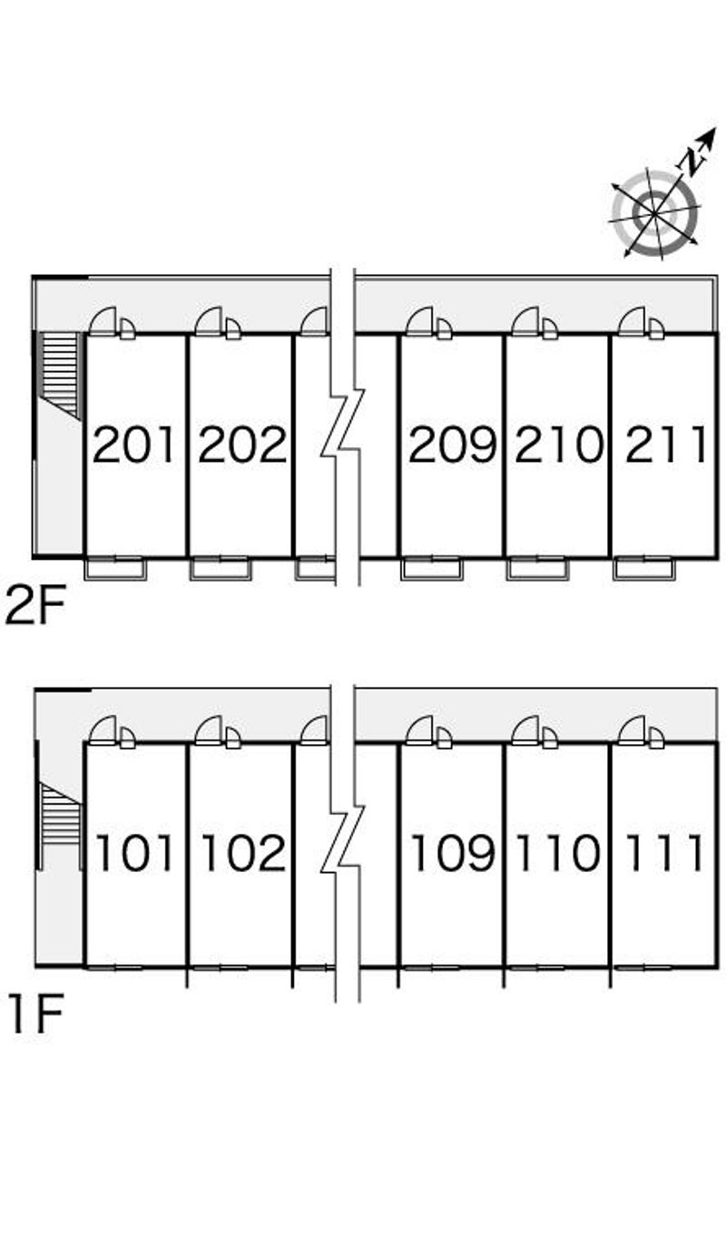 レオパレス井ノ口 間取配置図