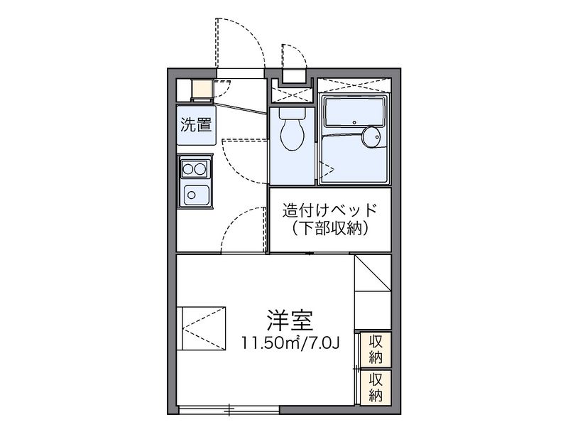 レオパレススワ　フレール 間取図