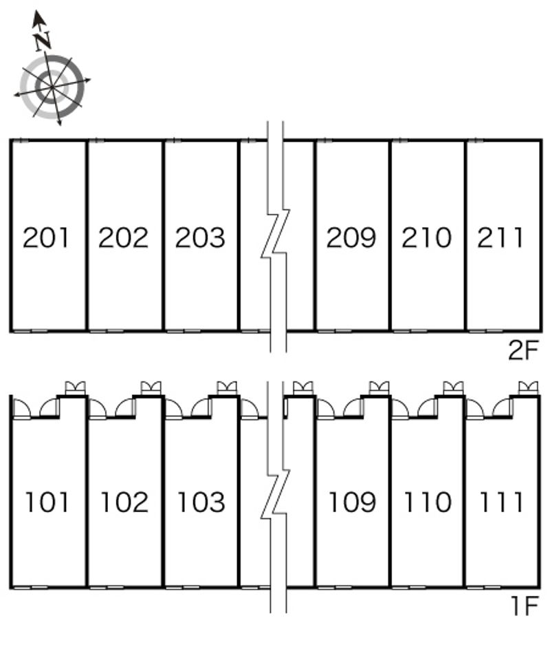 レオパレスシンフォニー 間取り配置図