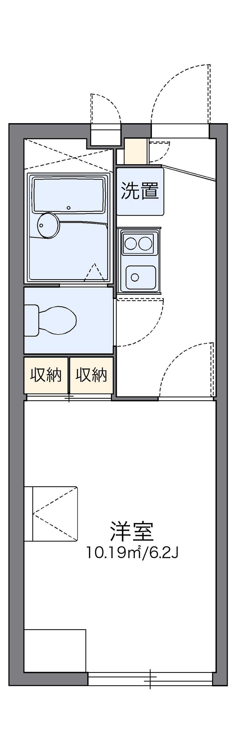 レオパレス愛宕 間取図