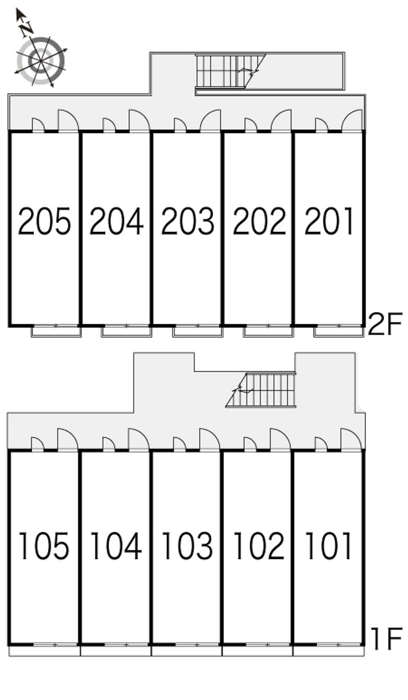 レオパレス片山 間取配置図