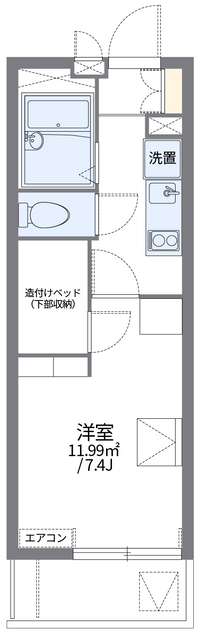 レオパレスフォンテーヌ高松 間取り図