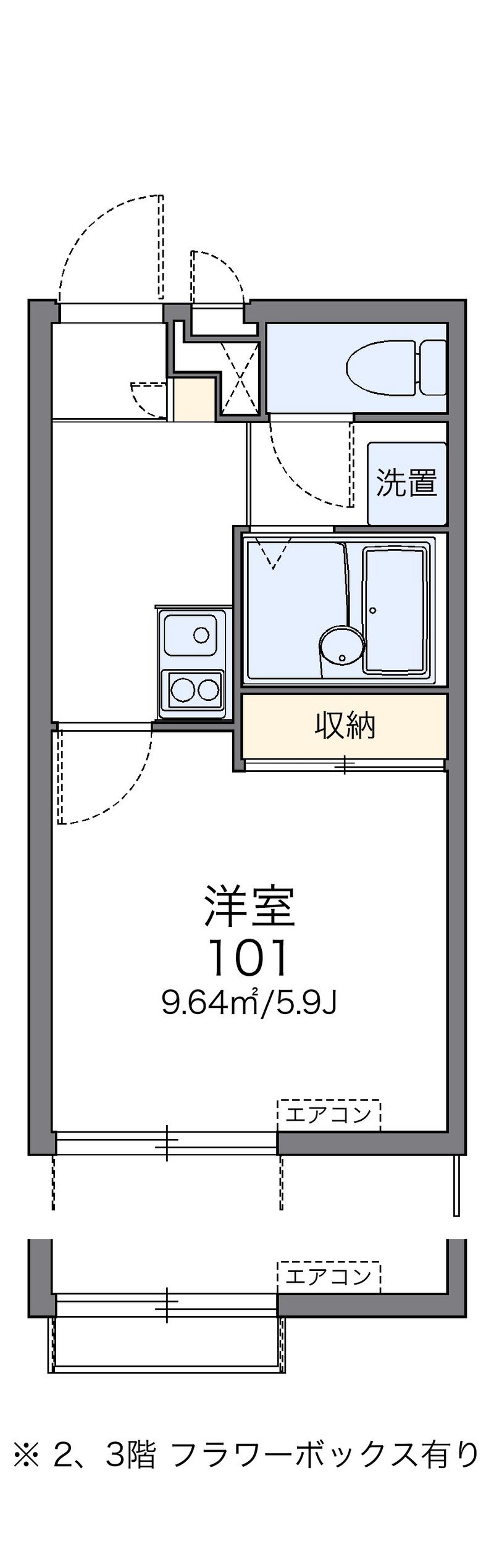 レオパレス時田　楓館 間取図