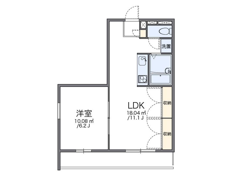 レオパレスはませんＡ 間取図