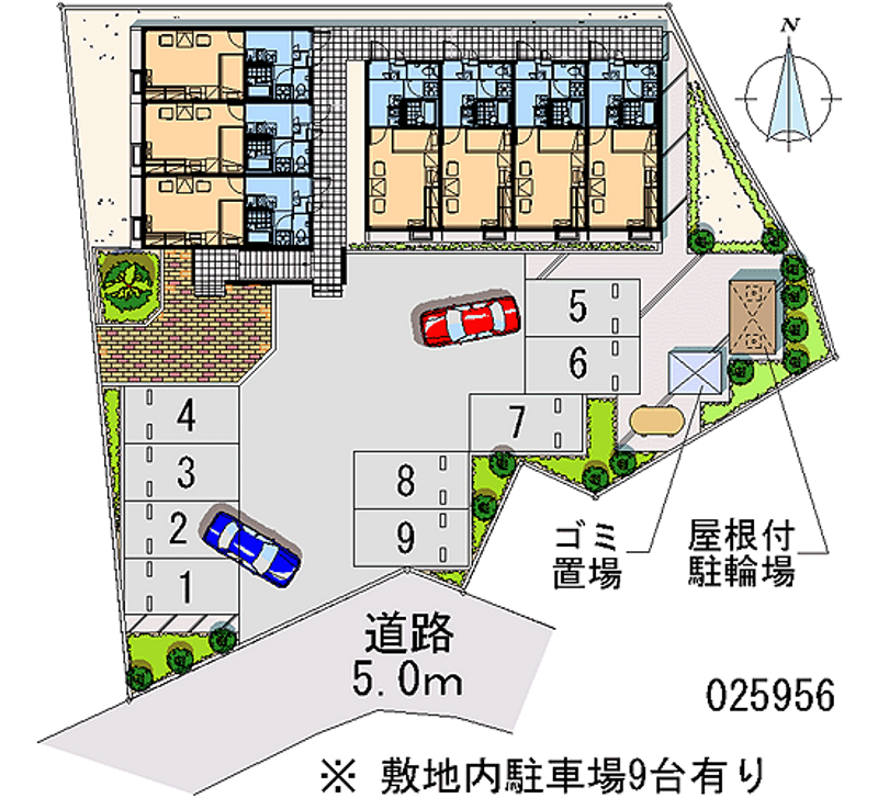 レオパレス花水木 月極駐車場