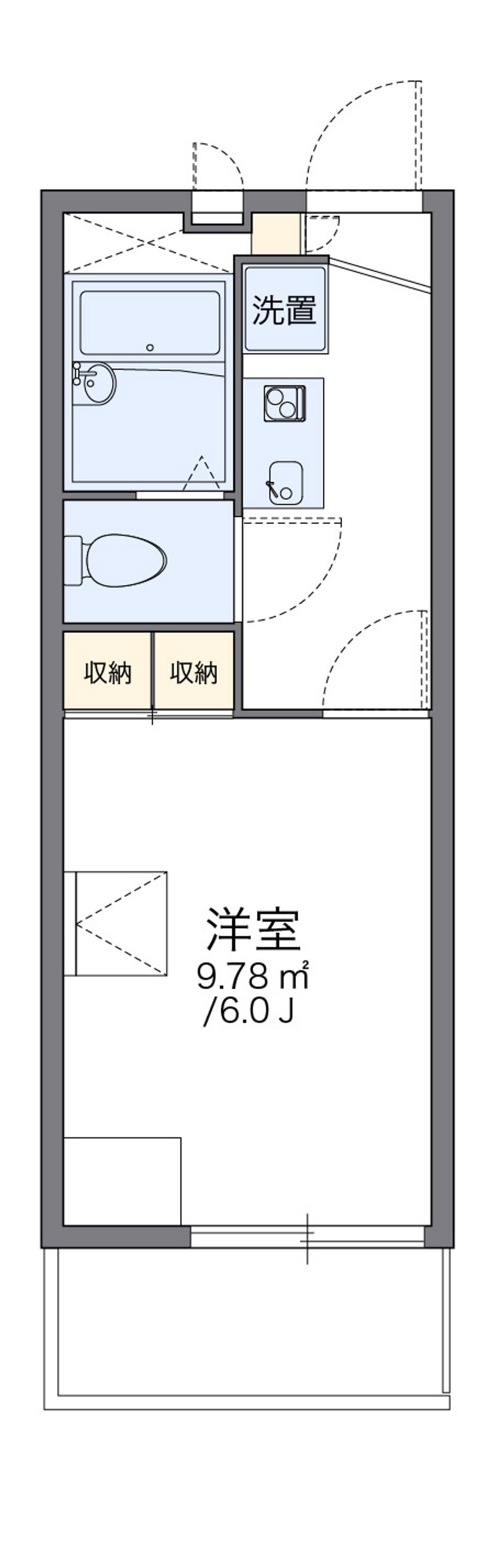 レオパレスシャーマー御崎 間取図