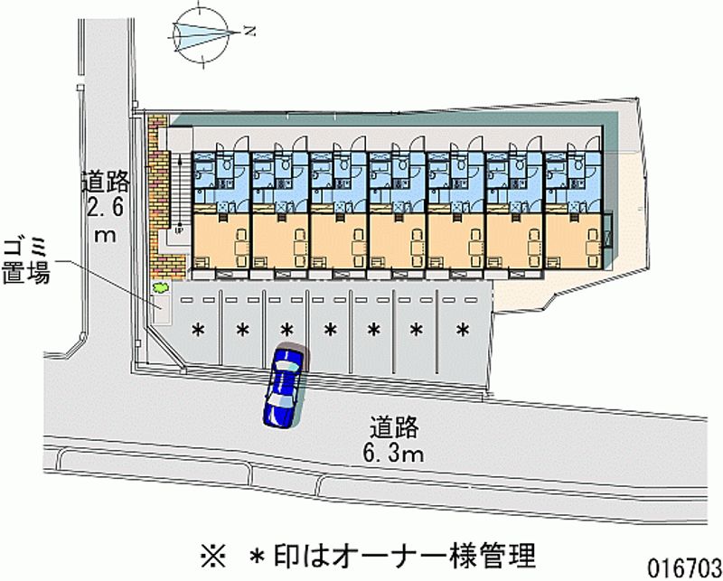 レオパレス小路Ⅱ 区画図