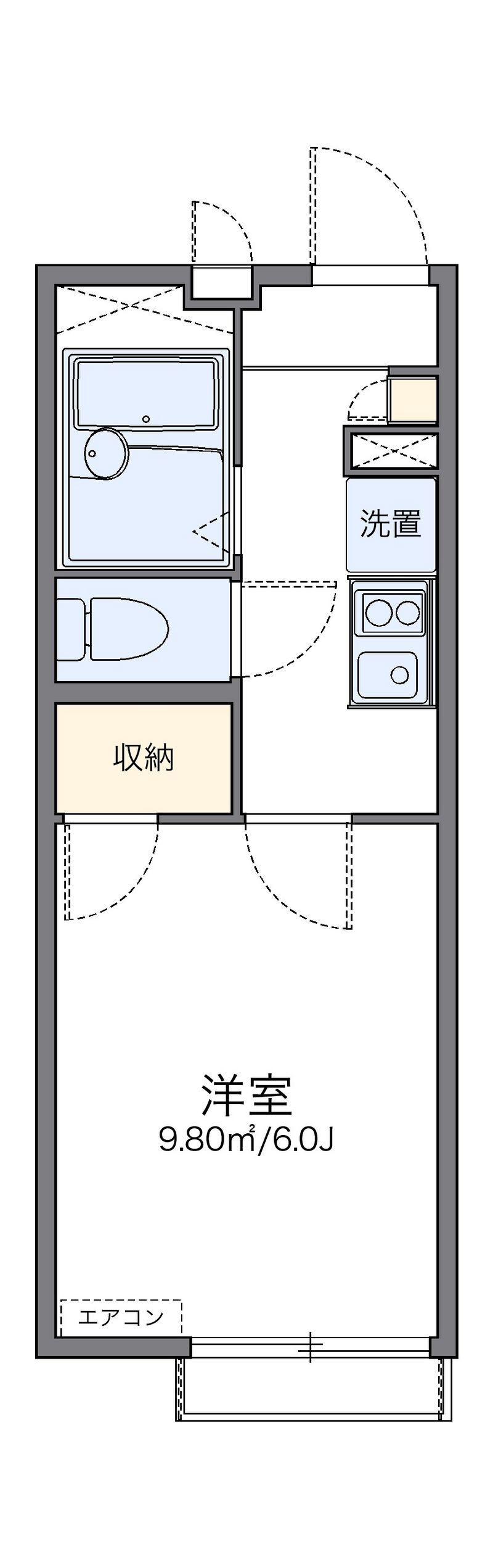 レオパレス南風 間取図