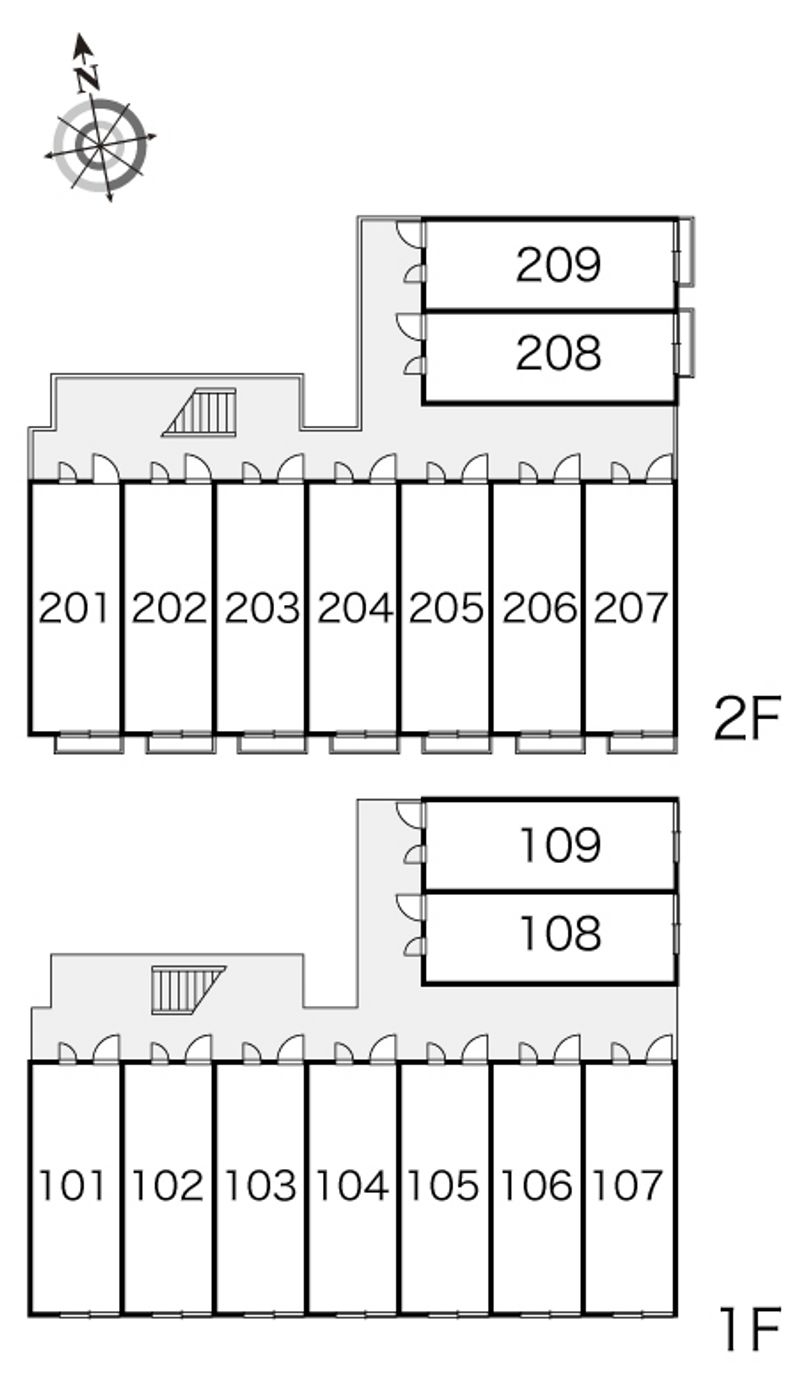 レオパレス昭和 間取配置図