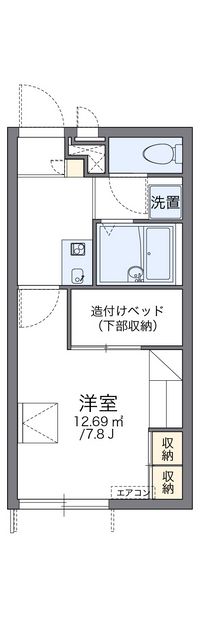 レオパレスグリーンタイズ 間取り図