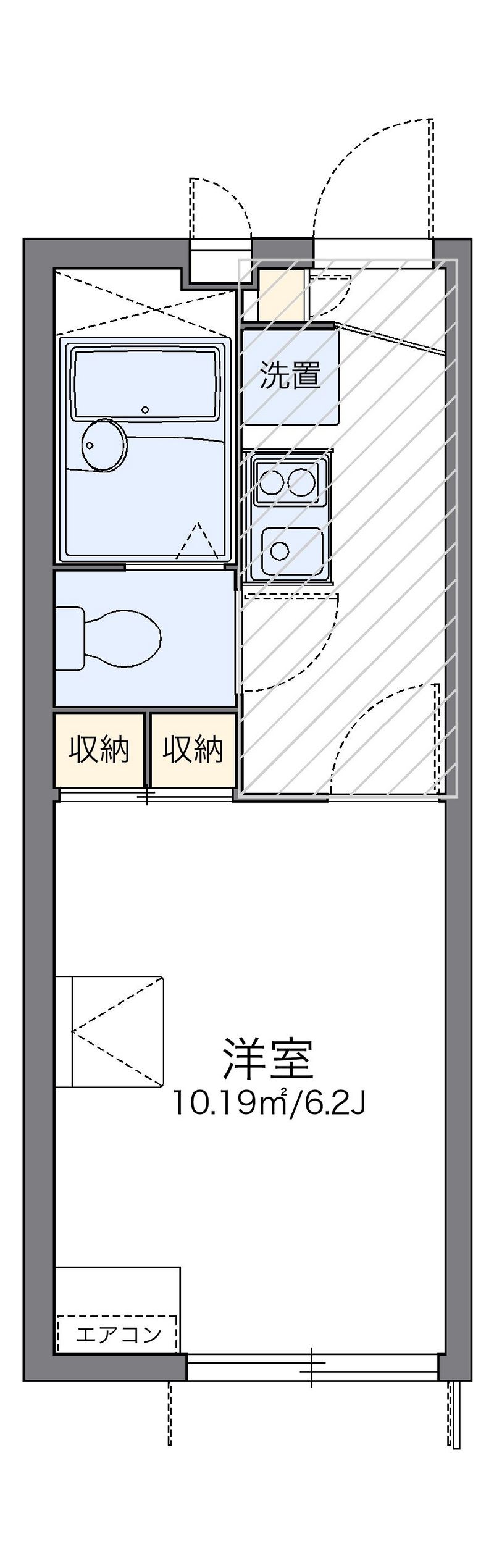レオパレスマロンフィルド 間取図