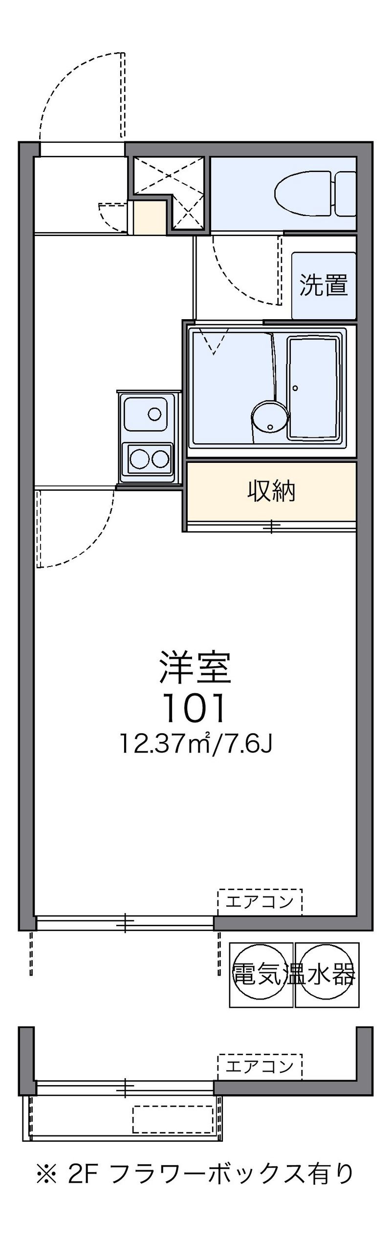 レオパレス東森本 間取図