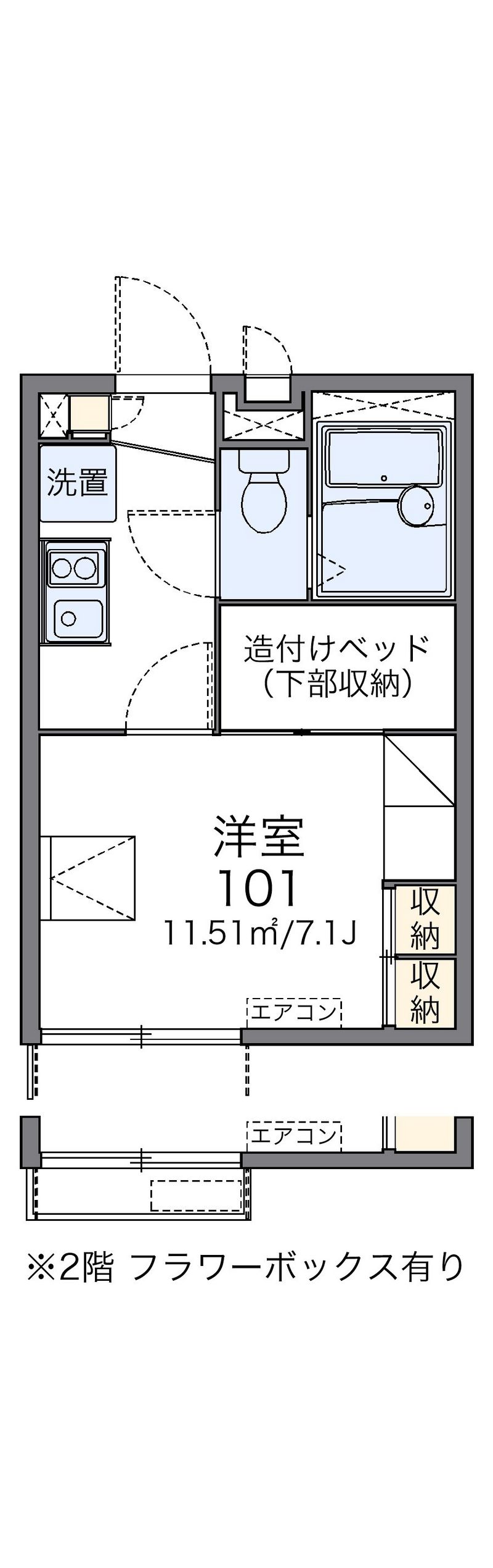 レオパレスコヅチⅢ 間取図