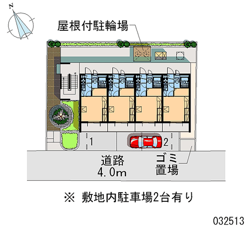 レオパレス松島中前 区画図