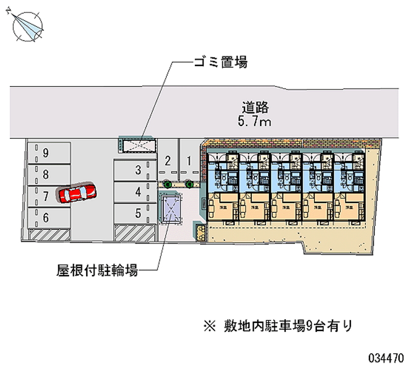 レオパレスエンジェル 月極駐車場