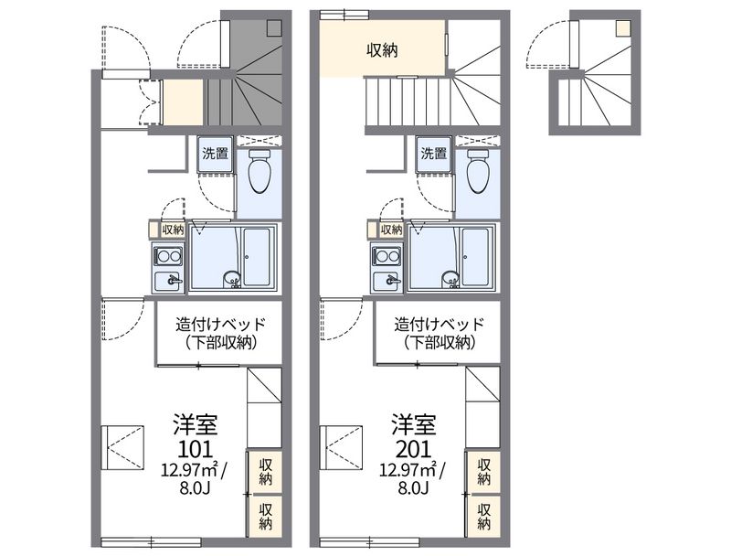 レオパレス学校町 間取図