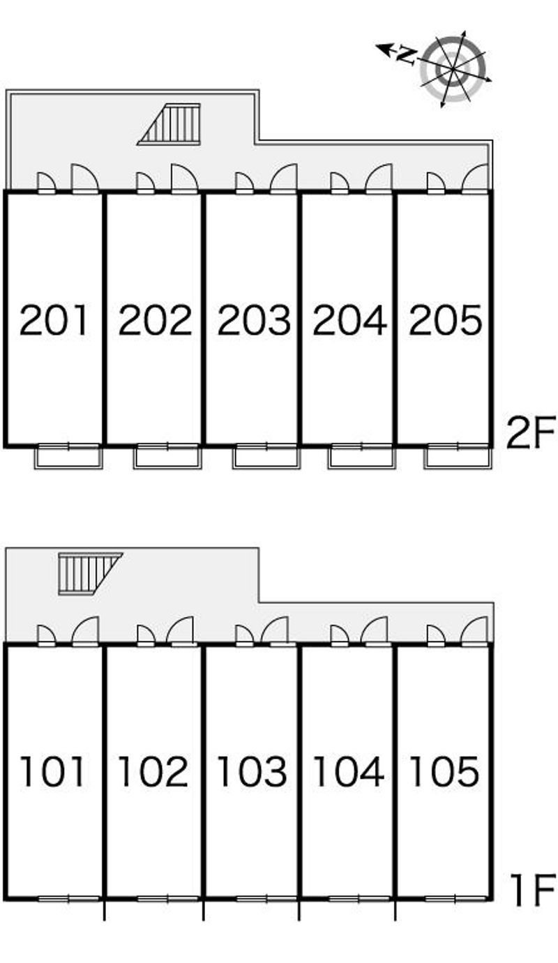レオパレスブルーライト 間取り配置図