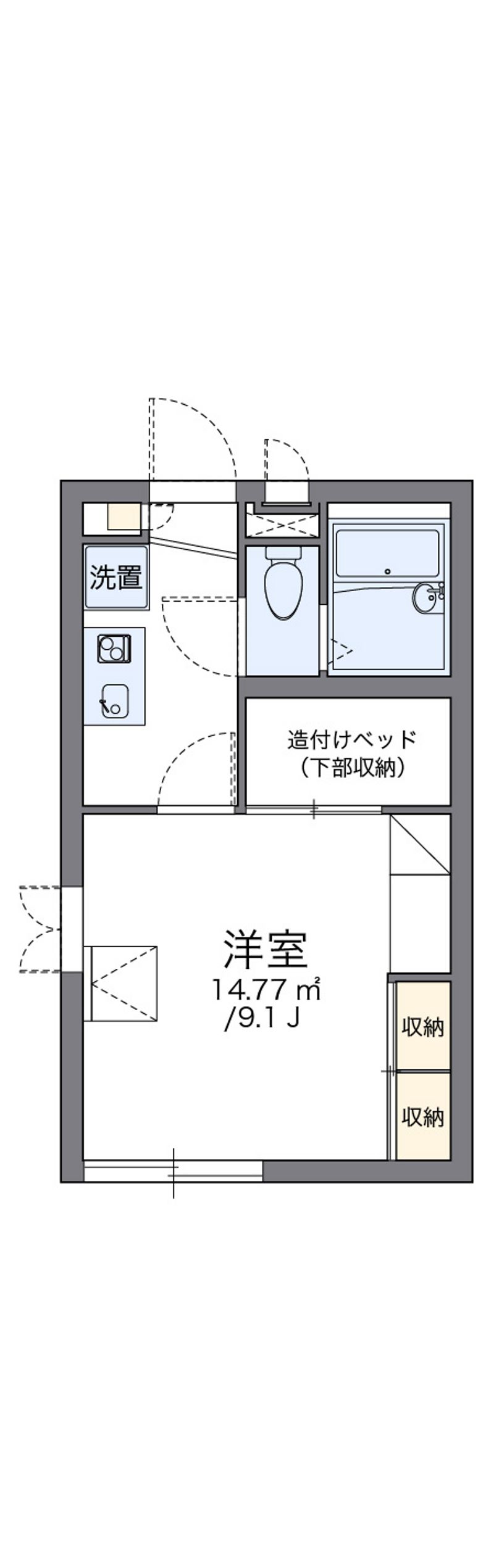レオパレスたんぽぽ 間取図