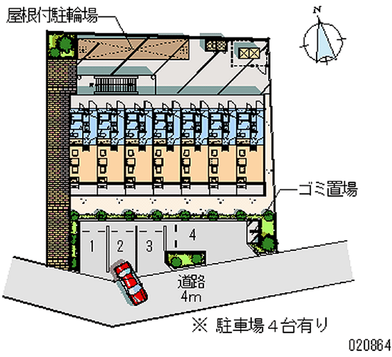 レオパレス朝日 月極駐車場