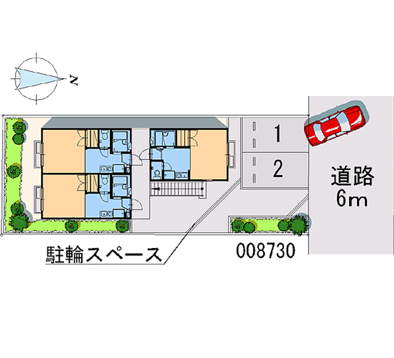レオパレス大間 区画図