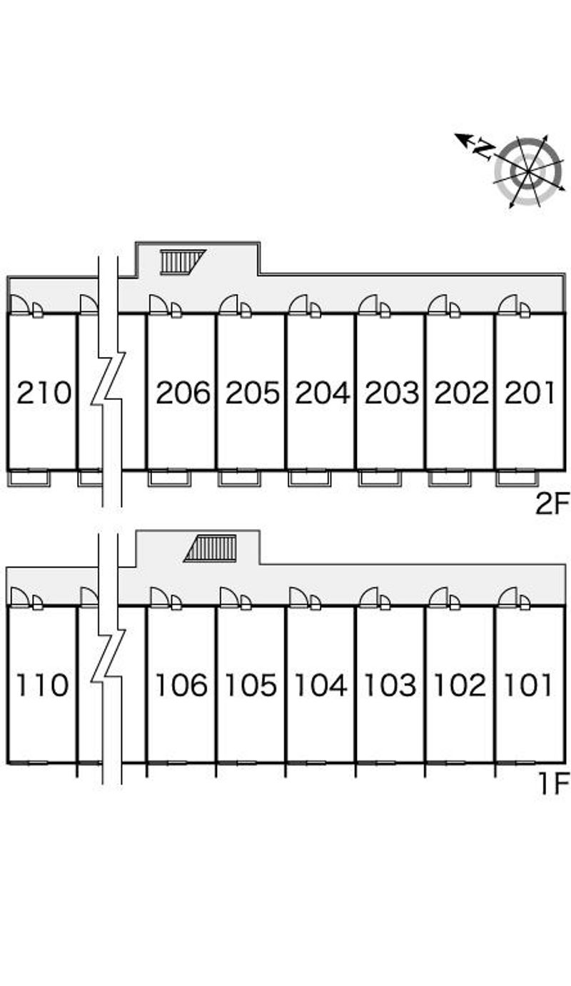 レオパレスアプリコーゼ 間取り配置図