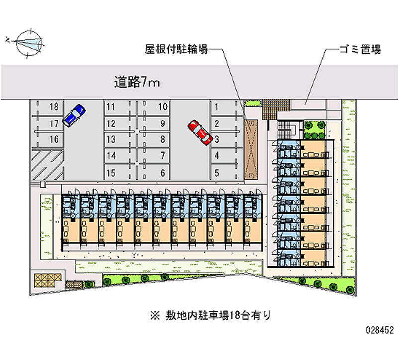 28452 Monthly parking lot