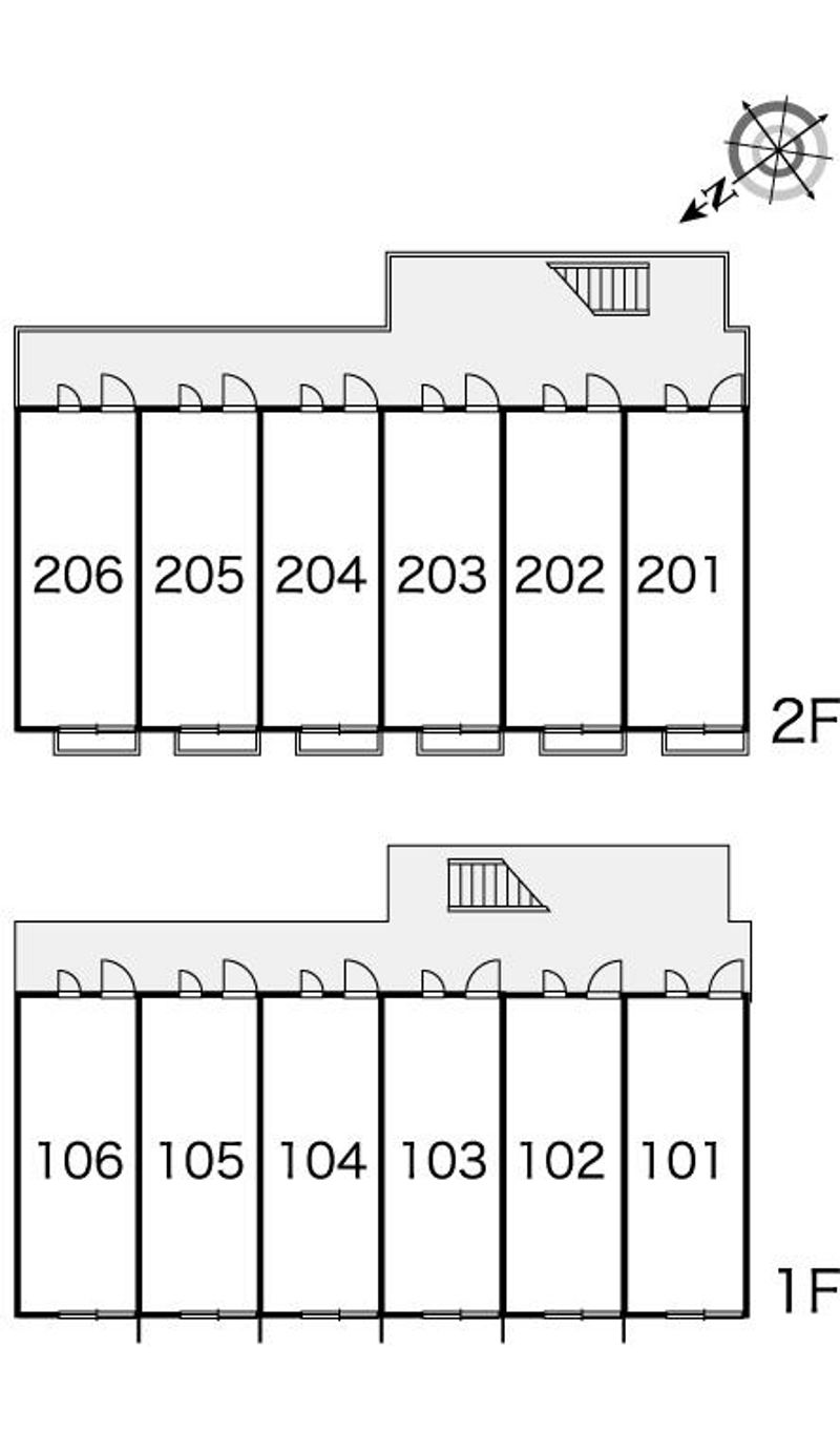 レオパレスフィレイル 間取配置図
