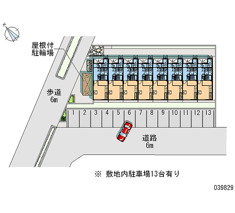 レオパレスウィッシュ 月極駐車場